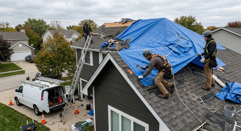 A Frame Roof Repair in Collegeville, PA