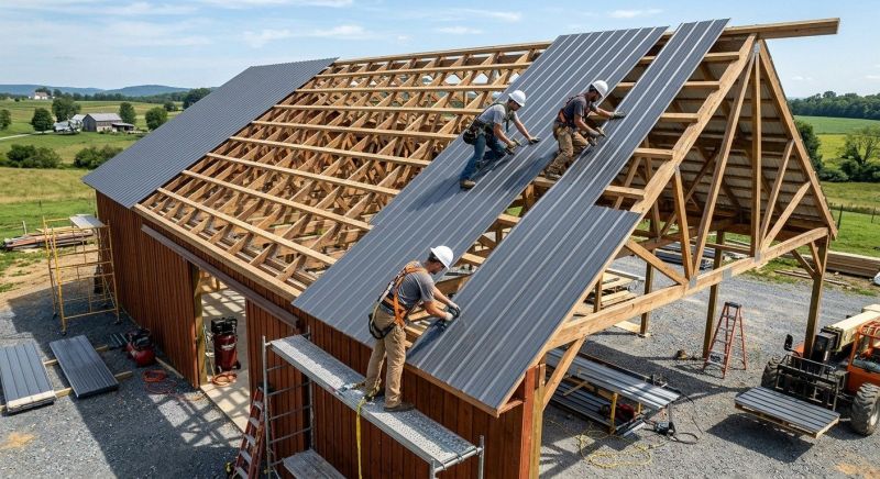 Barn Roof Construction in Collegeville, PA