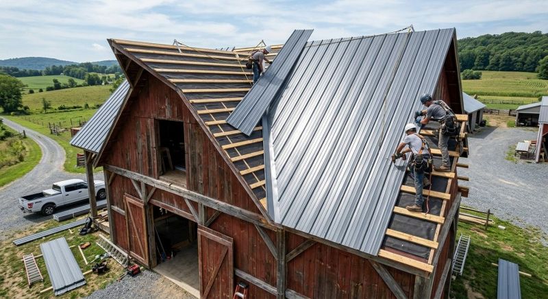 Barn Roof Construction in Collegeville, PA