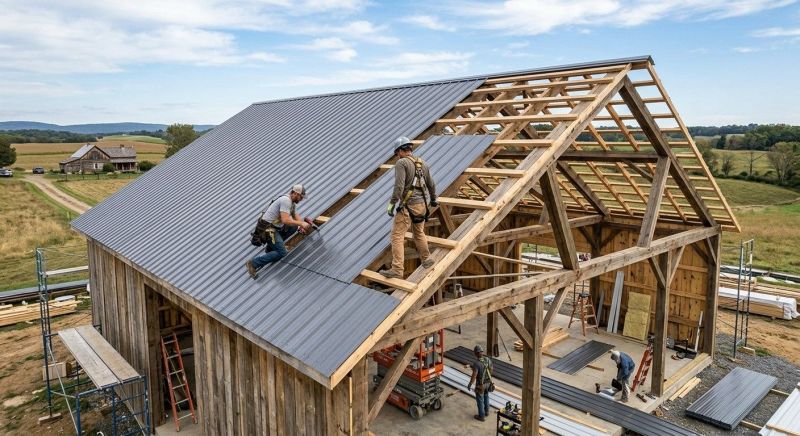 Barn Roof Construction in Collegeville, PA