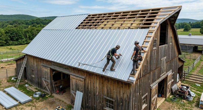 Barn Roof Installation in Collegeville, PA