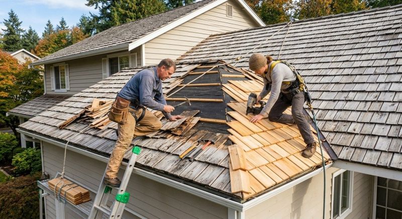 Cedar Shake Roof Repair in Clifton Heights, PA