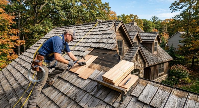 Cedar Shake Roof Repair in Horsham, PA