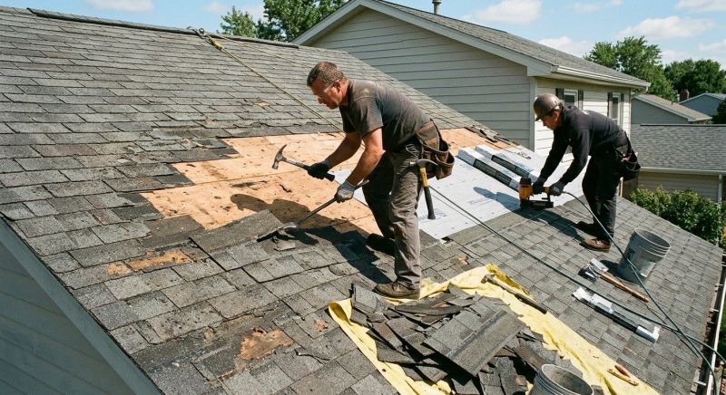 Damaged Roof Repair in Blue Bell, PA