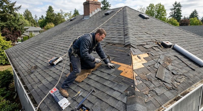 Damaged Roof Repair in East Greenville, PA