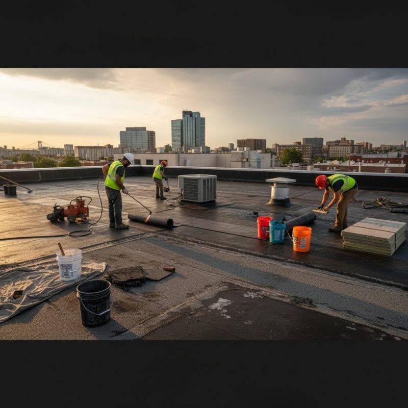 Flat Roof Repair in Glenolden, PA