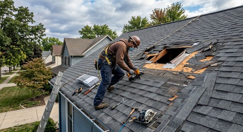 Hail Damage Roof Repair in Richboro, PA