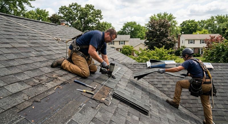 House Roof Repair in Broomall, PA