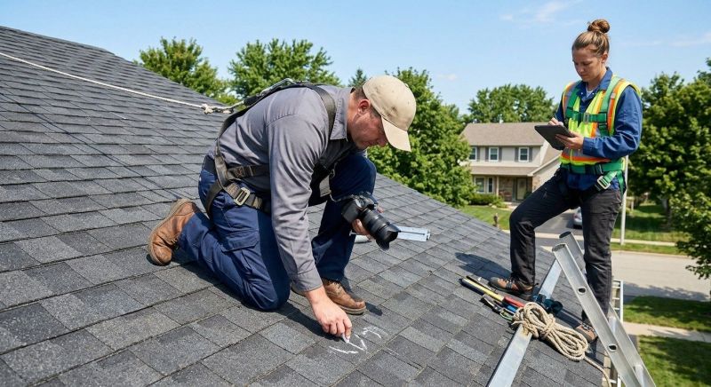 Roof Damage Inspection in Glen Mills, PA