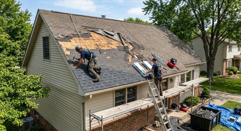 Roof Damage Repair in Glenolden, PA