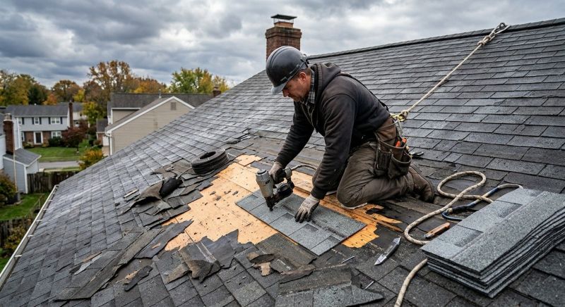 Roof Damage Restoration in Broomall, PA