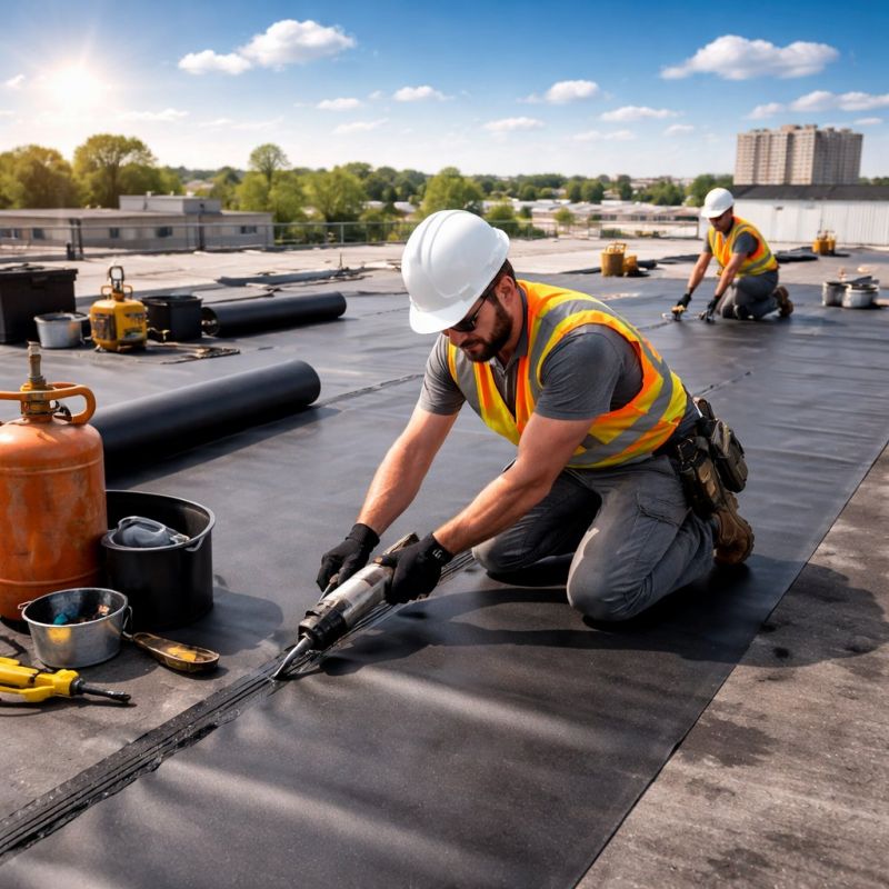 Rubber Roof Installation in Collegeville, PA