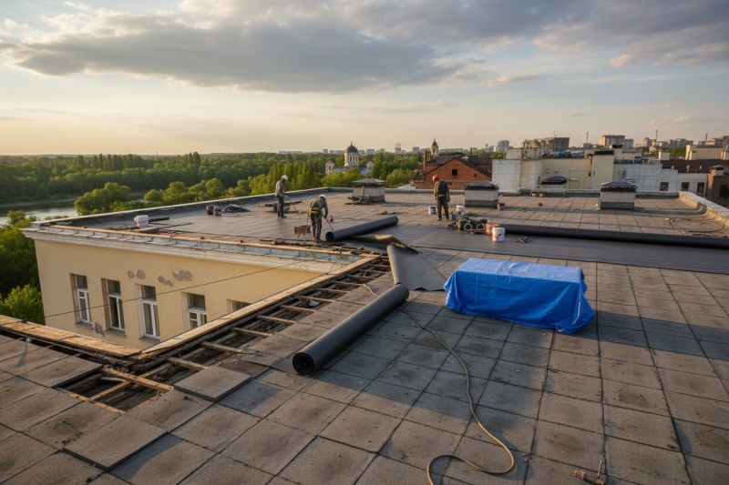 Single Ply Roof Replacement in Douglassville, PA
