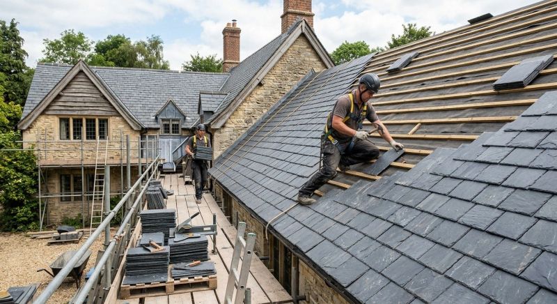 Slate Roof Installation in Bala Cynwyd, PA