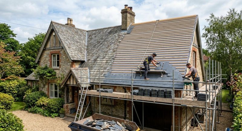 Slate Roof Replacement in Chester County, PA