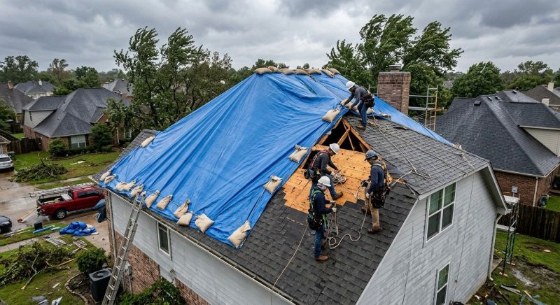 Storm Damage Roof Repair in Emmaus, PA