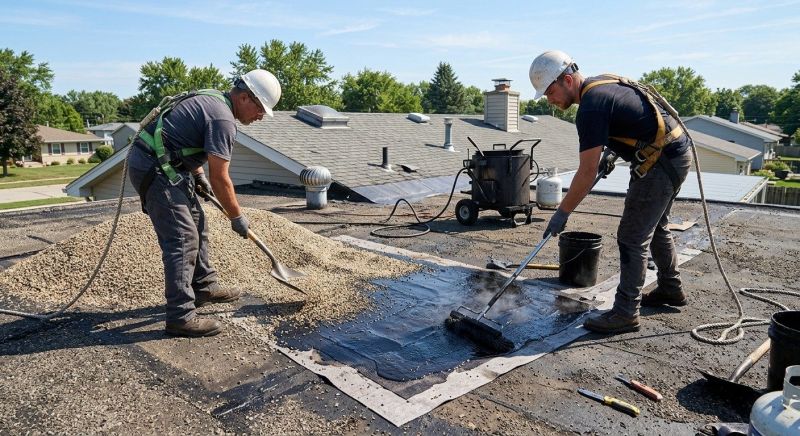 Tar And Gravel Roof Repair in Broomall, PA