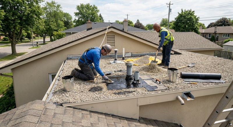 Tar And Gravel Roof Repair in Dublin, PA