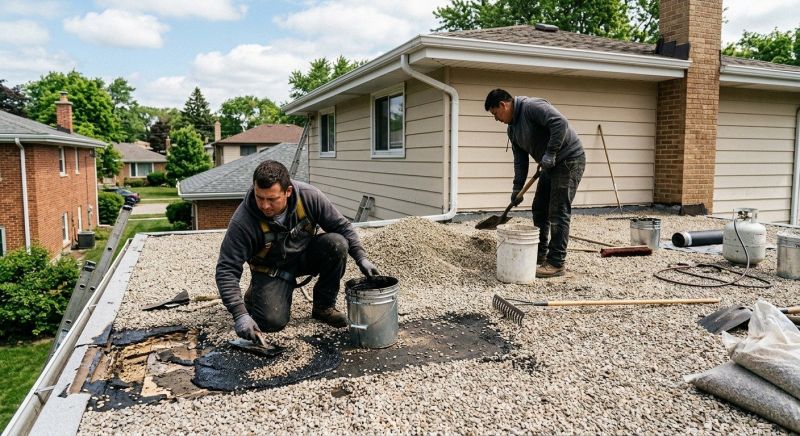 Tar And Gravel Roof Repair in Lafayette Hill, PA