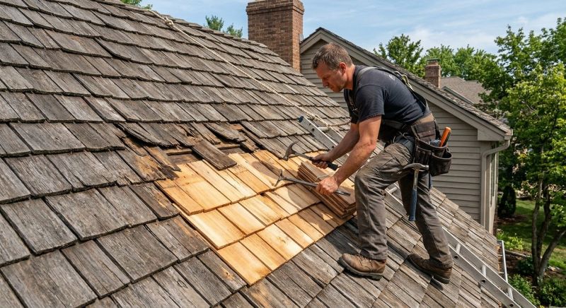 Wood Shake Roof Repair in Devon, PA