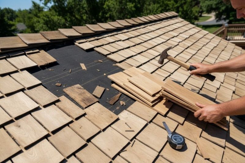 Wood Shake Roof Repair in East Greenville, PA