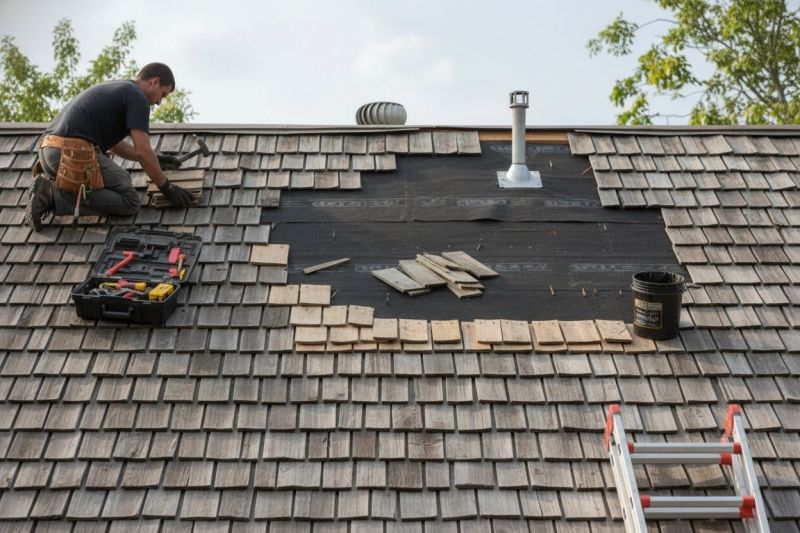 Wood Shake Roof Repair in Glenside, PA